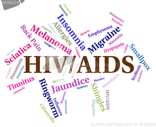 Image of Hiv Aids Means Acquired Immunodeficiency Syndrome And Affliction