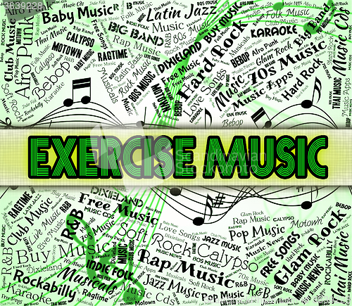 Image of Exercise Music Indicates Sound Tracks And Exercised