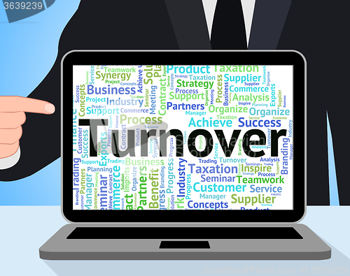 Image of Turnover Word Means Wordcloud Text And Turnovers