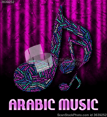 Image of Arabic Music Means Sound Track And Arabian