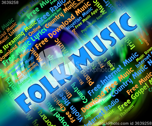 Image of Folk Music Means Sound Tracks And Audio