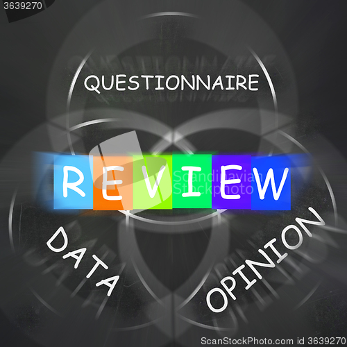 Image of Questionnaire of Reviewed Data and Opinion Displays Feedback