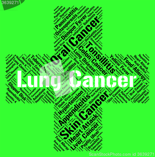 Image of Lung Cancer Means Poor Health And Attack