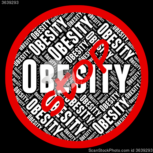 Image of Stop Obesity Means Chunky Portliness And Chubbiness