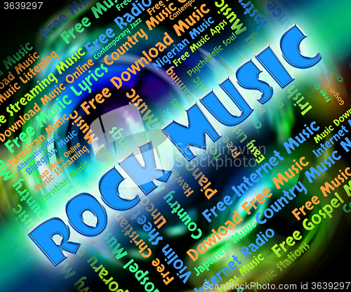 Image of Rock Music Shows Sound Tracks And Melodies