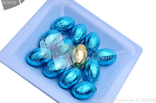 Image of Blue Easter Eggs