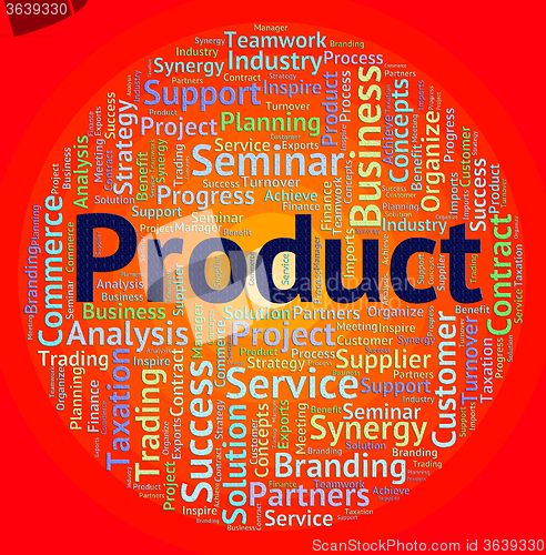 Image of Product Word Means Wordclouds Stocks And Words