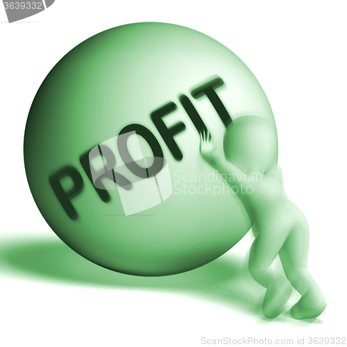 Image of Profit Uphill Sphere Shows Cash Wealth Revenue