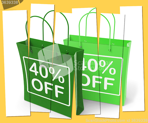 Image of Forty Percent Off On Bags Shows 40 Bargains