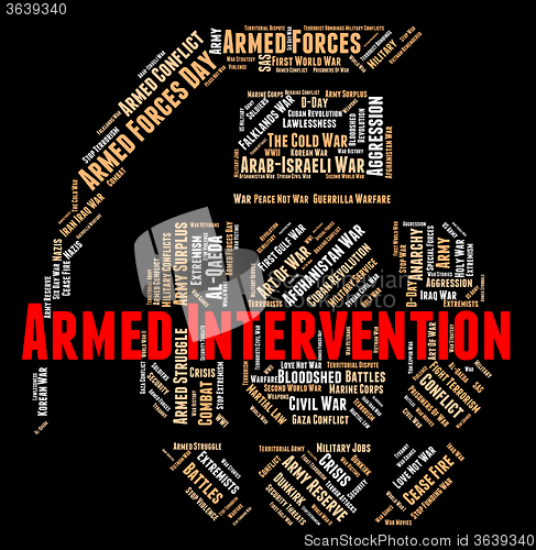 Image of Armed Intervention Represents Intrusion Arms And Meddling