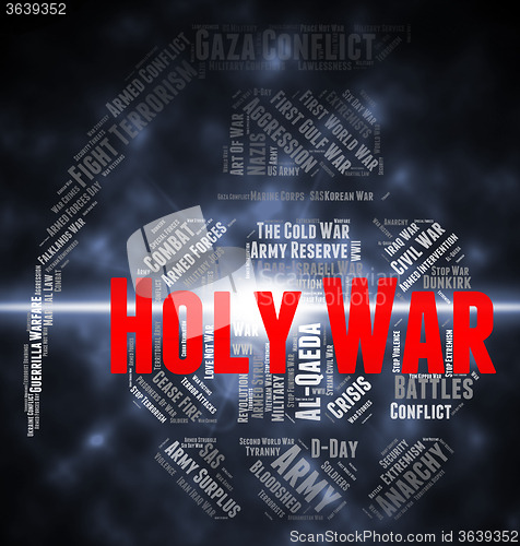 Image of Holy War Shows Military Action And Battles