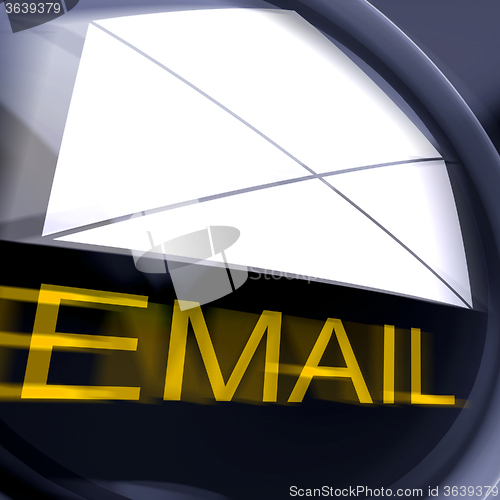 Image of Email Postage Shows Sending And Receiving Web Messages