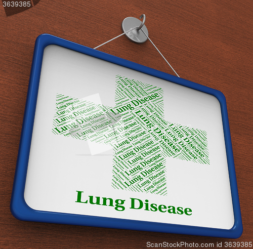 Image of Lung Disease Shows Poor Health And Affliction