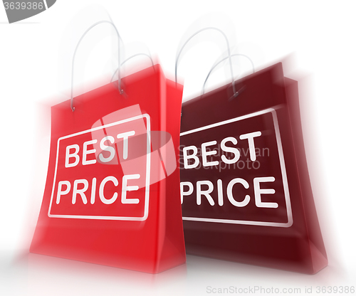 Image of Best Price Shopping Bags Represent Discounts and Bargains