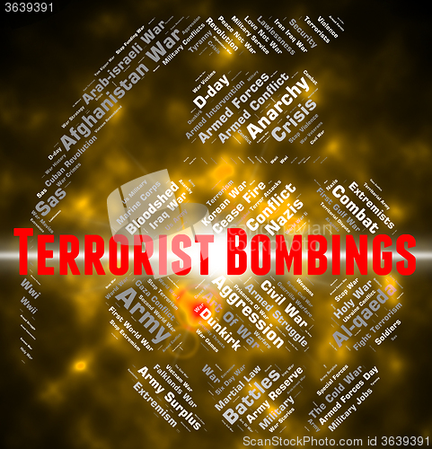 Image of Terrorist Bombings Represents Urban Guerrilla And Arsonist
