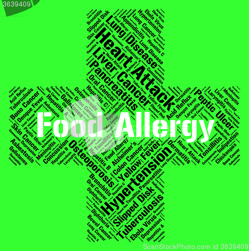 Image of Food Allergy Represents Hay Fever And Ailment