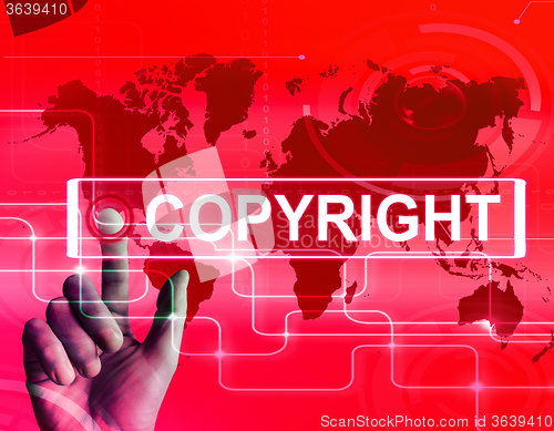 Image of Copyright Map Displays International Patented Intellectual Prope