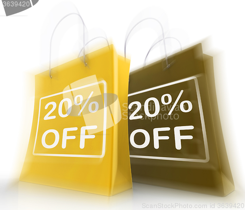 Image of Twenty Percent Off On Bags Shows 20 Bargains