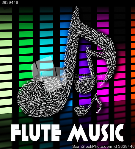 Image of Flute Music Means Sound Track And Audio