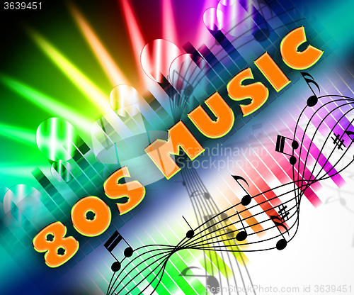 Image of Eighties Music Means Melodies Acoustic And Melody