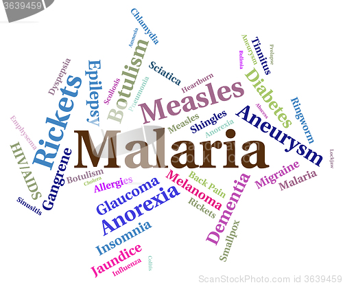 Image of Malaria Disease Means Ill Health And Affliction