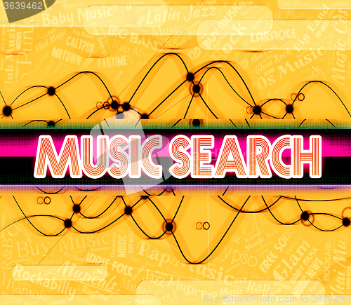 Image of Music Search Indicates Sound Tracks And Audio