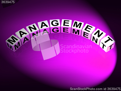 Image of Management Letters Mean Running Of Business And Executives