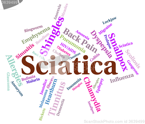 Image of Sciatica Word Means Ill Health And Disc