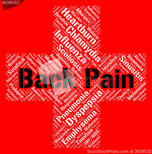 Image of Back Pain Shows Poor Health And Ailment