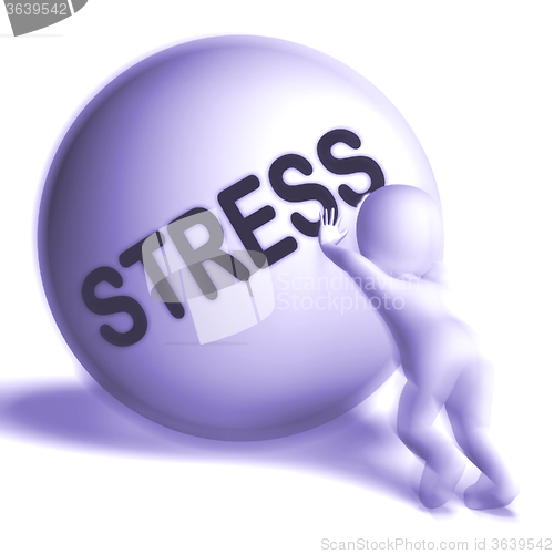 Image of Stress Uphill Sphere Shows Tension And Pressure