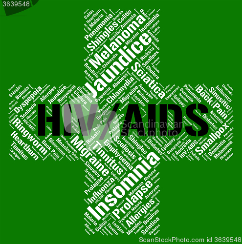 Image of Hiv Aids Represents Human Immunodeficiency Virus And Acquired