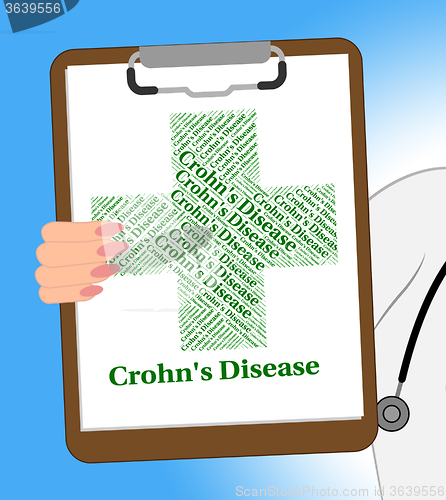 Image of Crohn\'s Disease Shows Regional Enteritis And Abdominal