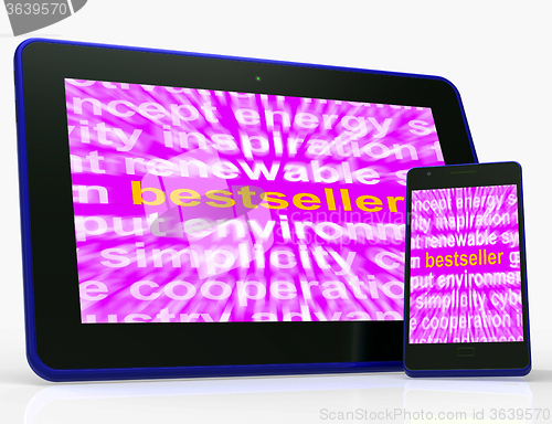 Image of Bestseller Tablet Means Hot Favourite Or Most Popular