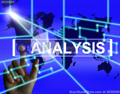 Image of Analysis Screen Indicates Internet or International Data Analyzi