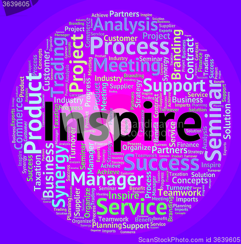 Image of Inspire Word Indicates Spur On And Encourages