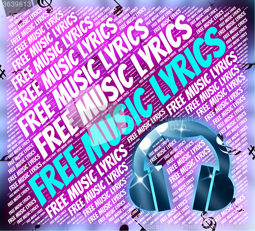Image of Free Music Lyrics Indicates With Our Compliments And Complimenta