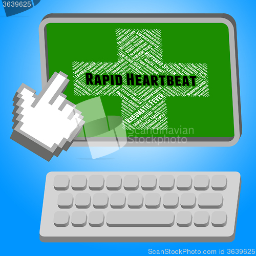 Image of Rapid Heartbeat Means Pulse Trace And Disorders