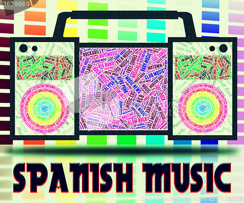 Image of Spanish Music Represents Latin American And Guitar