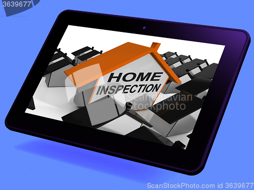 Image of Home Inspection House Tablet Means Review And Scrutinize Propert