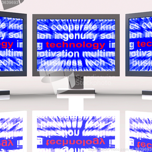 Image of Technology Monitors Means Technological Developments Advances An