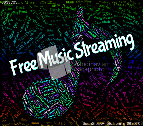 Image of Free Music Streaming Shows Sound Track And Acoustic