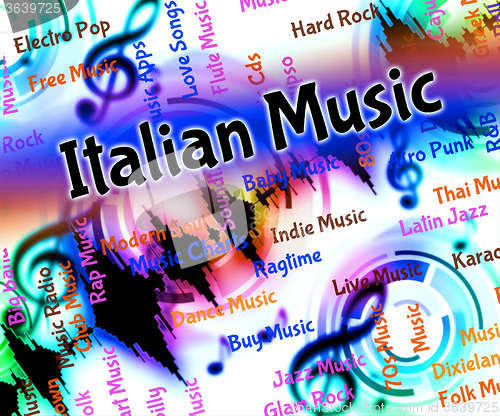 Image of Italian Music Means Sound Track And Harmonies