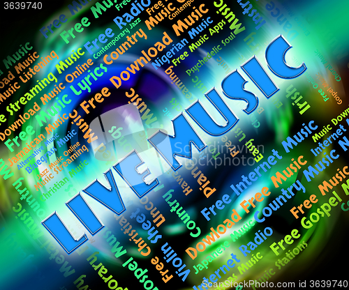 Image of Live Music Indicates Sound Track And Audio