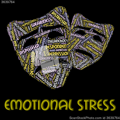 Image of Emotional Stress Represents Heart Breaking And Emotions