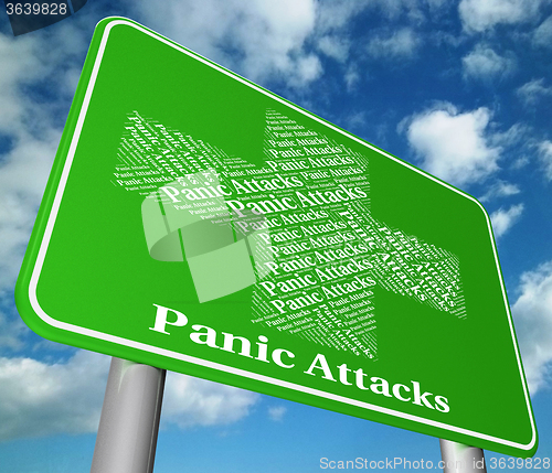 Image of Stop Panic Represents Illness Intense And Apprehension