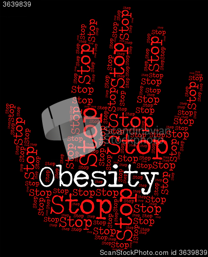 Image of Stop Obesity Shows Chunky Portliness And Chubbiness