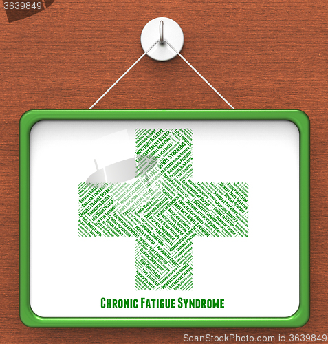 Image of Chronic Fatigue Syndrome Represents Lack Of Energy And Advertise