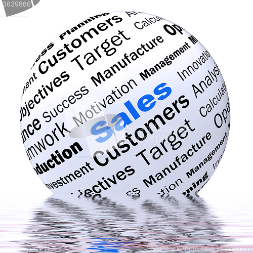 Image of Sales Sphere Definition Displays Price Reduction And Clearances