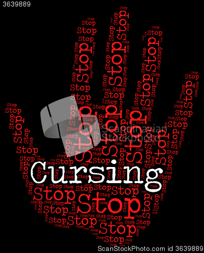 Image of Stop Cursing Means Foul Mouthed And Blaspheme