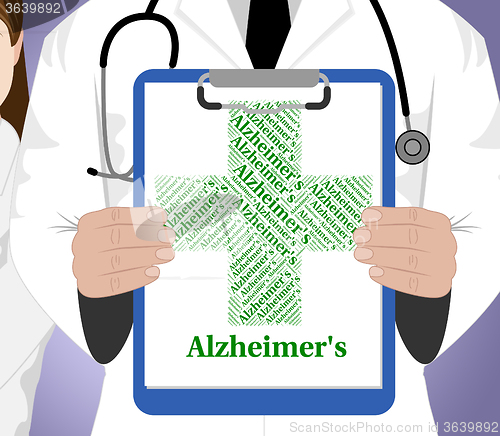 Image of Alzheimer\'s Disease Shows Mental Deterioration And Affliction